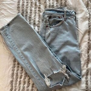 Abercrombie & Fitch the 90’s straight ultra high rise Jean